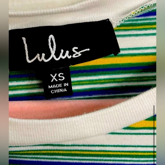 Lulus Binx Green Striped Short Sleeve T
Shirt Dress Size XS - Picture 7 of 7